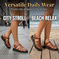 Damen Sandalen im Vintage-Stil mit Plateau und Cut-Outs