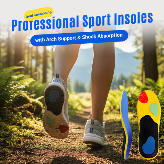 Professionelle Sport-Einlegesohlen mit Fußgewölbestütze & Stoßdämpfung