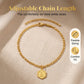 ✨ Damen Fußkette mit Initiale 💛 Goldfarbene Figaro-Kette im Minimalistischen Stil
