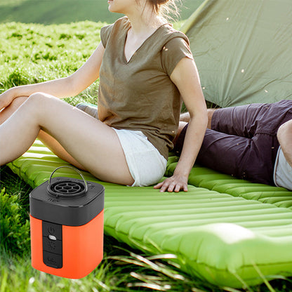 Mini-Air-Pump mit SOS-Licht – kabellos & vielseitig – perfekt für Camping & Reisen🏕️🆘