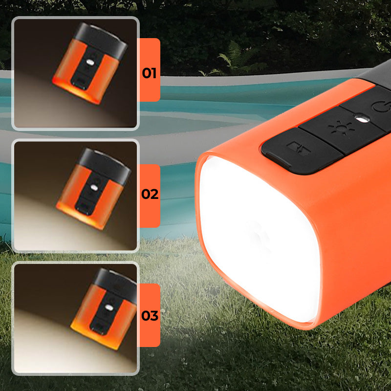 Mini-Air-Pump mit SOS-Licht – kabellos & vielseitig – perfekt für Camping & Reisen🏕️🆘