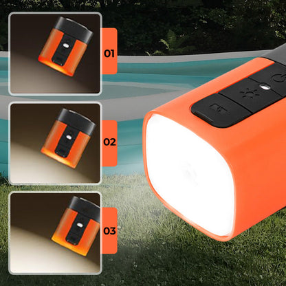 Mini-Air-Pump mit SOS-Licht – kabellos & vielseitig – perfekt für Camping & Reisen🏕️🆘