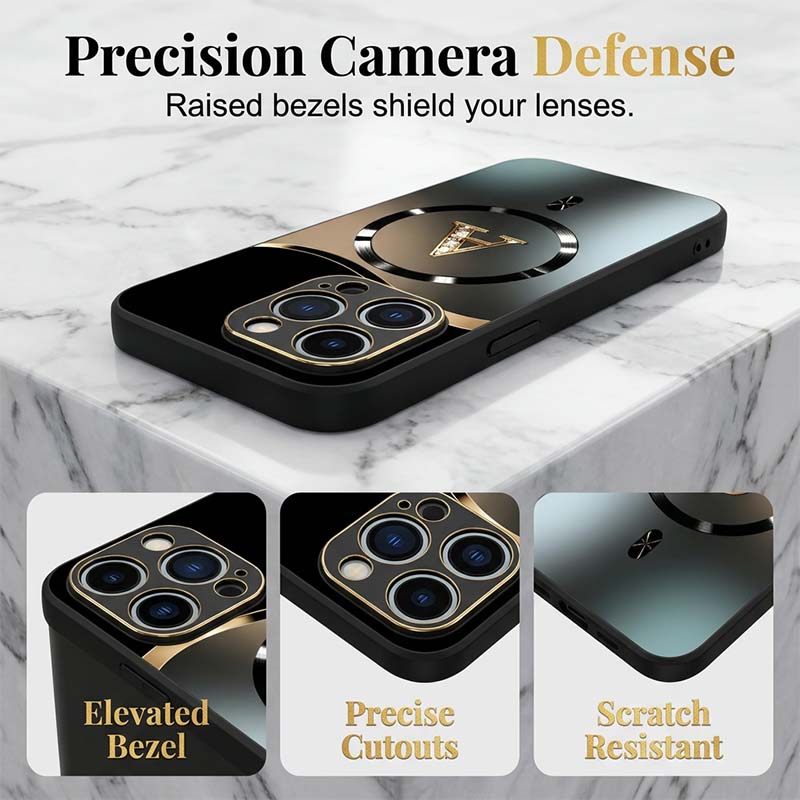 📱✨ Stylische magnetische stoßfeste Handyhülle – MagSafe-kompatibel, Militärschutz & kabelloses Laden