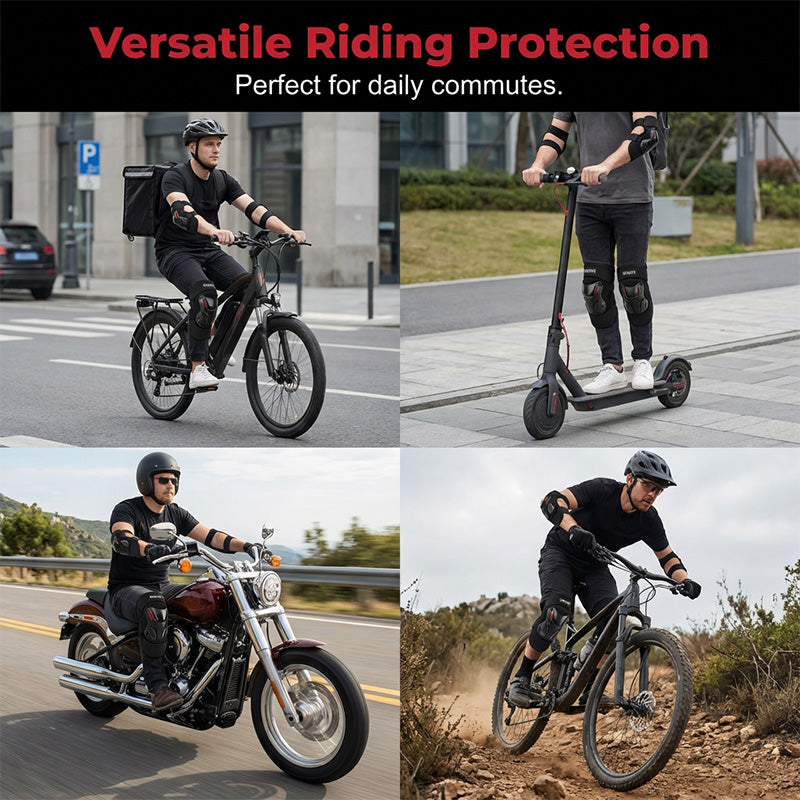 Motorrad-Schutzset für Knie und Ellbogen