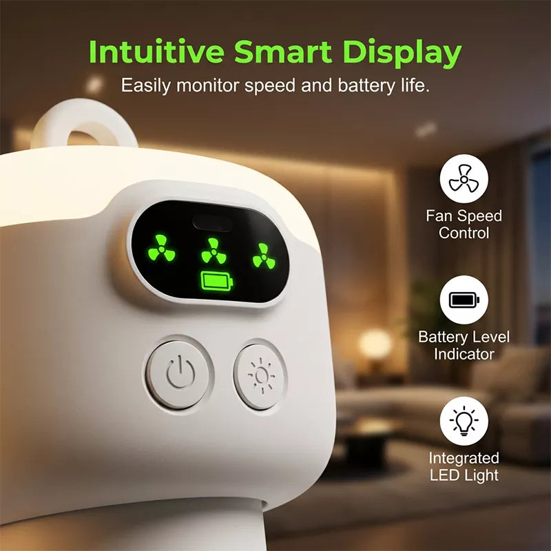 ⏰ Zeitlich begrenztes Angebot: 50 % Rabatt🌬️✨Wiederaufladbarer Deckenventilator mit LED-Beleuchtung