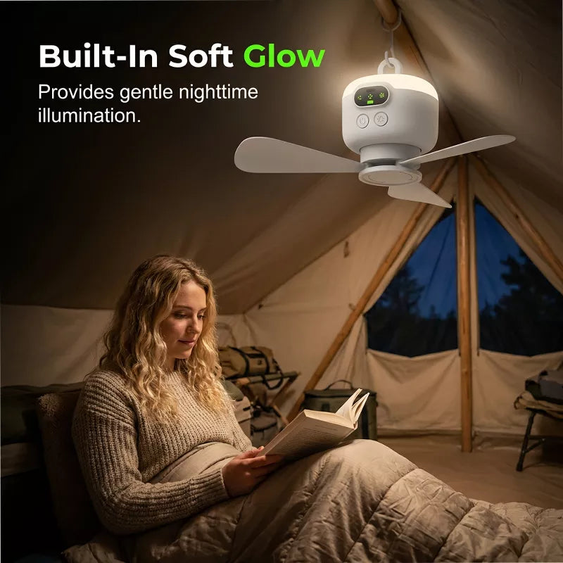 ⏰ Zeitlich begrenztes Angebot: 50 % Rabatt🌬️✨Wiederaufladbarer Deckenventilator mit LED-Beleuchtung