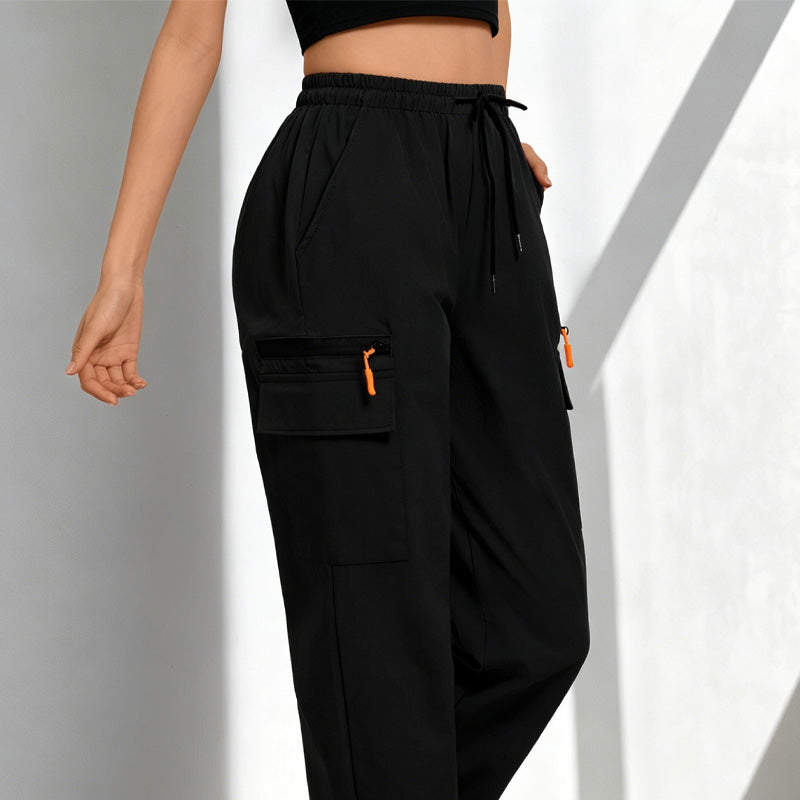 ✨Schnelltrocknende Damen Sporthose 🏃‍♀️ Leicht, Luftig & Mit Praktischen Taschen