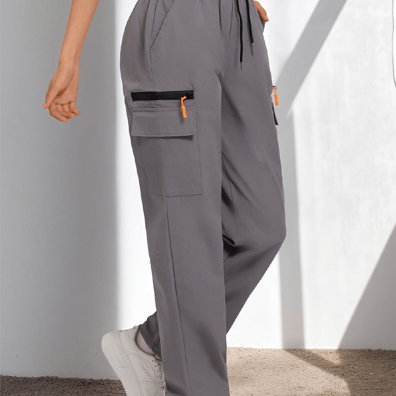✨Schnelltrocknende Damen Sporthose 🏃‍♀️ Leicht, Luftig & Mit Praktischen Taschen