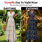 👗 Langes Maxikleid mit Blumenmuster, V-Ausschnitt & geraffter Taille – elegant & figurbetonend