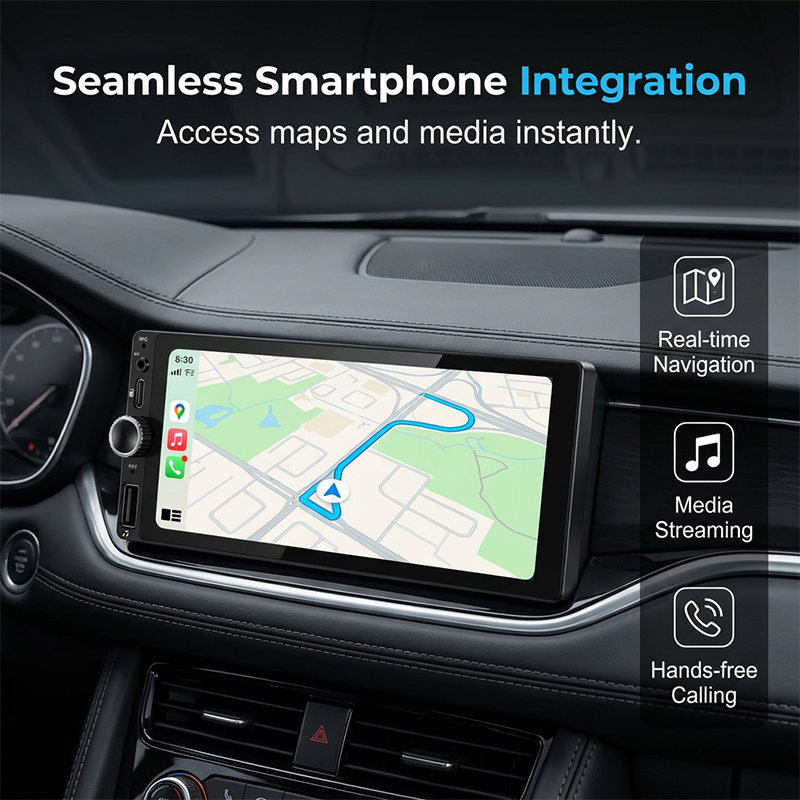 🚗📹Intelligentes Autoradio mit WLAN, GPS-Navigation und Rückfahrkamera