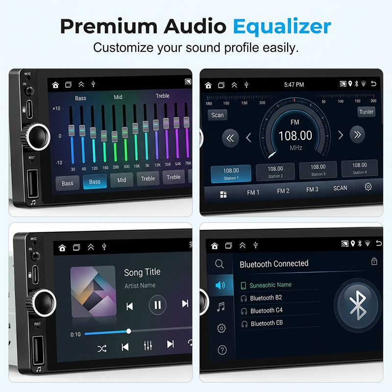 🚗📹Intelligentes Autoradio mit WLAN, GPS-Navigation und Rückfahrkamera