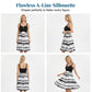 Damen-Tie-Dye-A-Linien-Trägerkleid