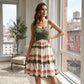 Damen-Tie-Dye-A-Linien-Trägerkleid