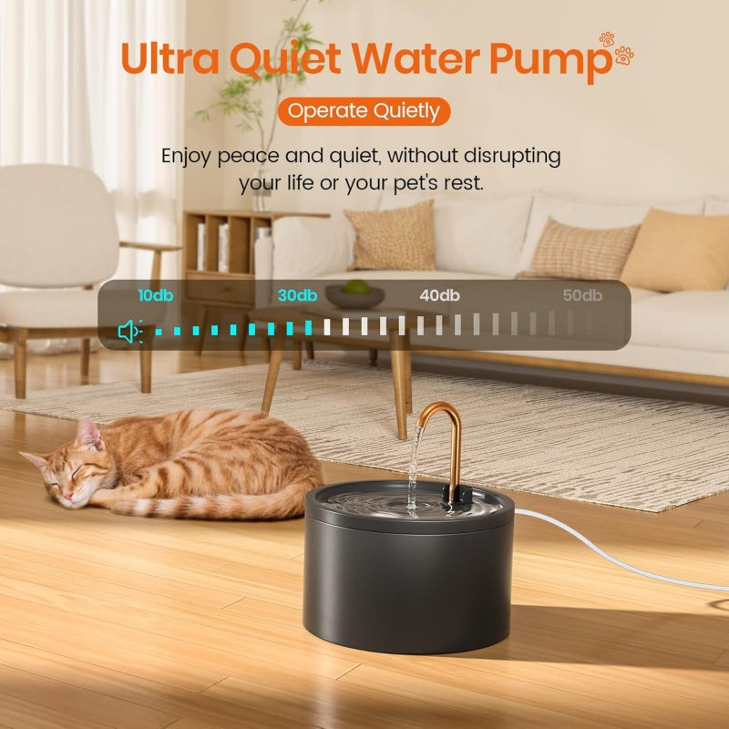 🐕 Versandkostenfrei ✨  Trinkbrunnen für Katzen & Hunde – Wasserzirkulation, leiser Betrieb & einfache Reinigung – Frischwasserquelle für gesunde Haustiere – mit Kohlefilter und einstellbarer Wassermenge 💧