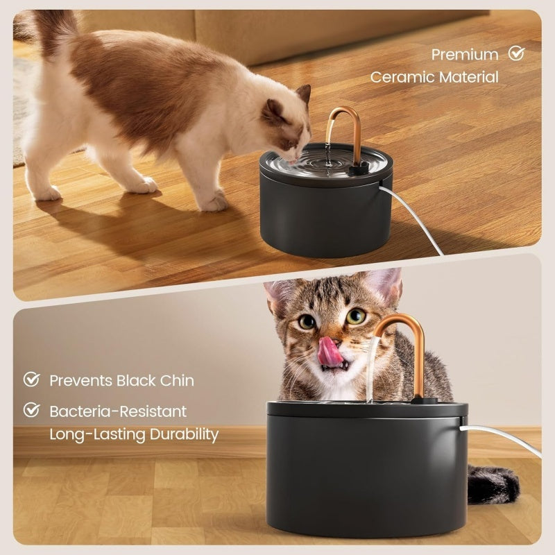 🐕 Versandkostenfrei ✨  Trinkbrunnen für Katzen & Hunde – Wasserzirkulation, leiser Betrieb & einfache Reinigung – Frischwasserquelle für gesunde Haustiere – mit Kohlefilter und einstellbarer Wassermenge 💧