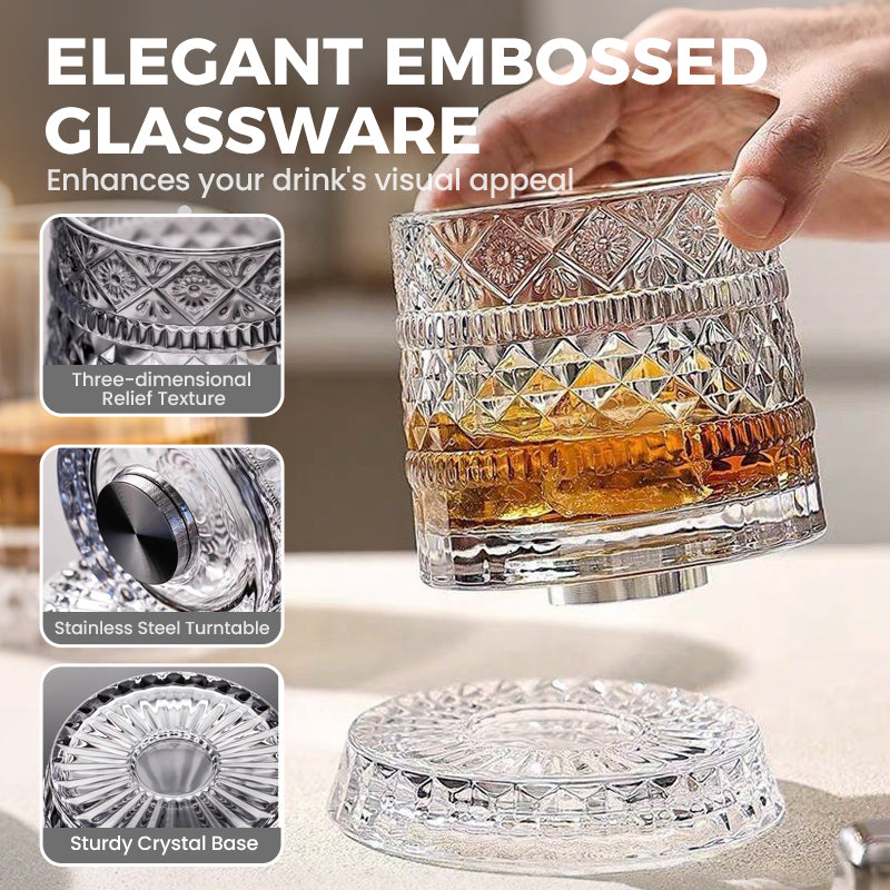 📢📢50 % Rabatt!!🥳🏰 360° drehbarer Whisky-Glasbecher