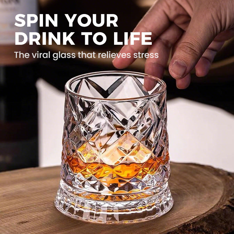 📢📢50 % Rabatt!!🥳🏰 360° drehbarer Whisky-Glasbecher