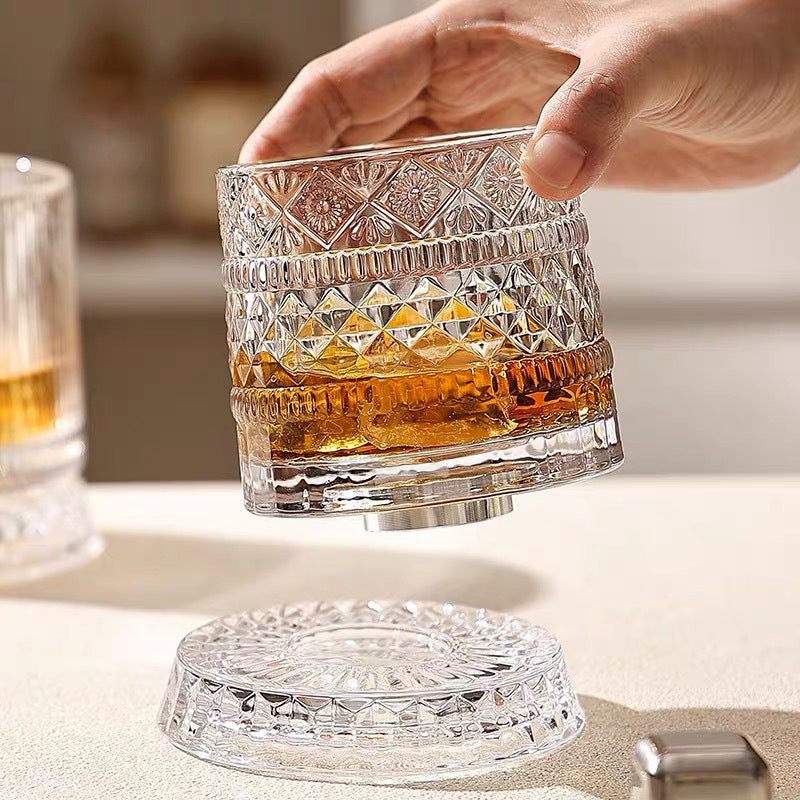 📢📢50 % Rabatt!!🥳🏰 360° drehbarer Whisky-Glasbecher