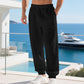 👖 🌾 Herren Freizeithose aus Leinen-Mix mit Kordelzug – Bequem, leicht & perfekt für Sommer und Alltag ✨
