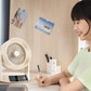 Leiser Tischventilator mit LED-Display & 100 Stufen – Geräuscharm, 100° Neigung & Timer | Beige & Lila