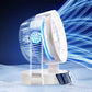 Leiser Tischventilator mit LED-Display & 100 Stufen – Geräuscharm, 100° Neigung & Timer | Beige & Lila