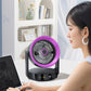 Leiser Tischventilator mit LED-Display & 100 Stufen – Geräuscharm, 100° Neigung & Timer | Beige & Lila