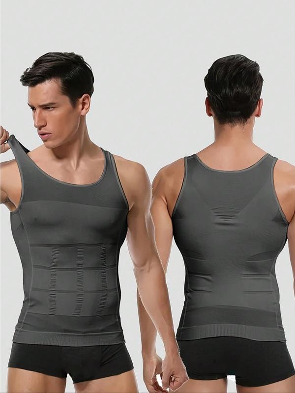 Heißer Verkauf! 💪Figurformendes, atmungsaktives Kompressions-Tanktop für Herren（Farbechtes Material, nicht leicht verblassen）