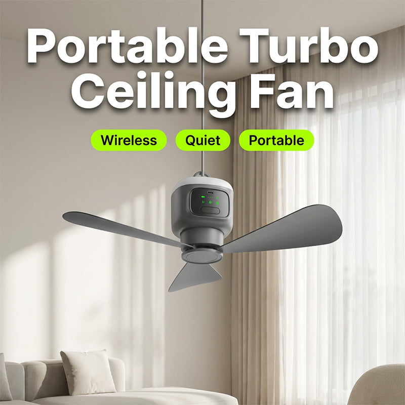 🌀💡 50% RABATT! Wiederaufladbarer Hängeventilator mit Licht – Kabellos, praktisch & perfekt für Zuhause, Camping & Reise 🏠⛺✨