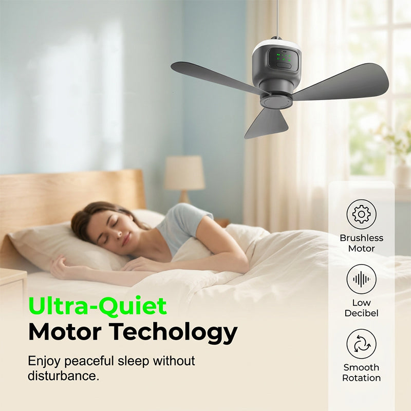 🌀💡 50% RABATT! Wiederaufladbarer Hängeventilator mit Licht – Kabellos, praktisch & perfekt für Zuhause, Camping & Reise 🏠⛺✨