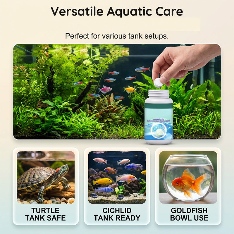 Brausetabletten für kristallklare Aquarien