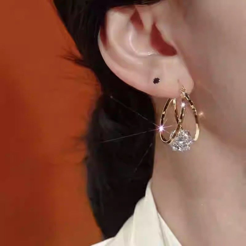 💎 NUR FÜR BEGRENZTE ZEIT: 50 % RABATT! ✨ Doppelte Creolen mit Zirkonia – funkelnde Kugeln, leicht, sicherer Verschluss ✨