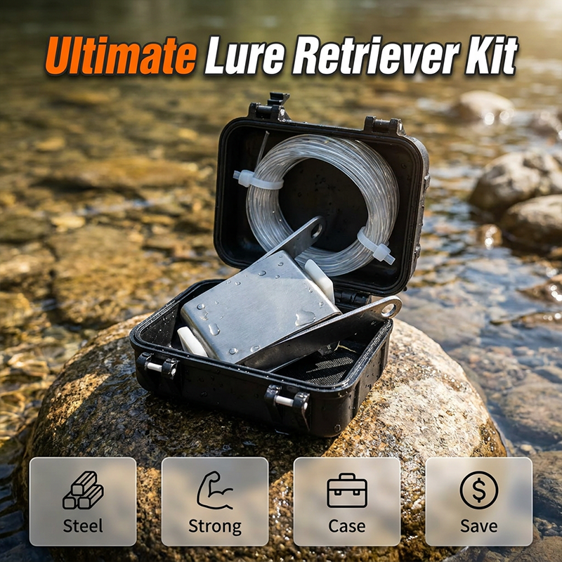 🐟 Nie wieder Köder verlieren! Robuster Lure Retriever für angler, mit kompakter Aufbewahrungsbox
