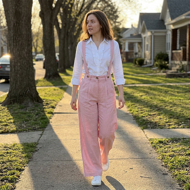 👖✨ 50% RABATT! Damen-Casual-Jumpsuit mit weitem Bein und Trägern – Lässig, bequem & perfekt für Sommer & Alltag ☀️