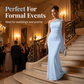 👗 50% RABATT! ✨ Schulterfreies asymmetrisches Bodycon-Abendkleid – Figurbetont & elegant – Perfekt für formelle Anlässe, Gala oder romantische Abende – stilvoll und verführerisch 🌙💃