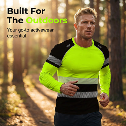 👕 50% RABATT! 🏃‍♂️ Sportliches Herren-Longsleeve – Feuchtigkeitsableitend & mit dezentem Print – Perfekt für aktive Tage, Joggen oder Freizeit – atmungsaktiv und bequem 🌿