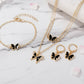 3-Piece Elegant Butterfly Jewelry Set
