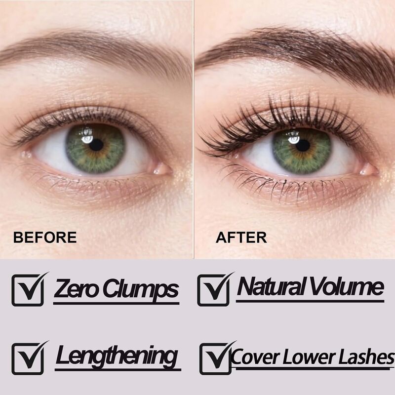 💄👁️ BEGRENZTES ANGEBOT: 50 % RABATT! Volumen- und Wimpernformer-Mascara – ultrafeine Bürste, 4 g, langanhaltender Halt, Sonnenblumen-Effekt, schwarz oder braun ✨