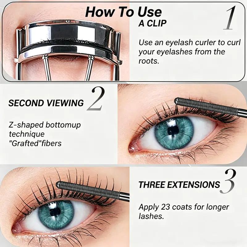 💄👁️ BEGRENZTES ANGEBOT: 50 % RABATT! Volumen- und Wimpernformer-Mascara – ultrafeine Bürste, 4 g, langanhaltender Halt, Sonnenblumen-Effekt, schwarz oder braun ✨