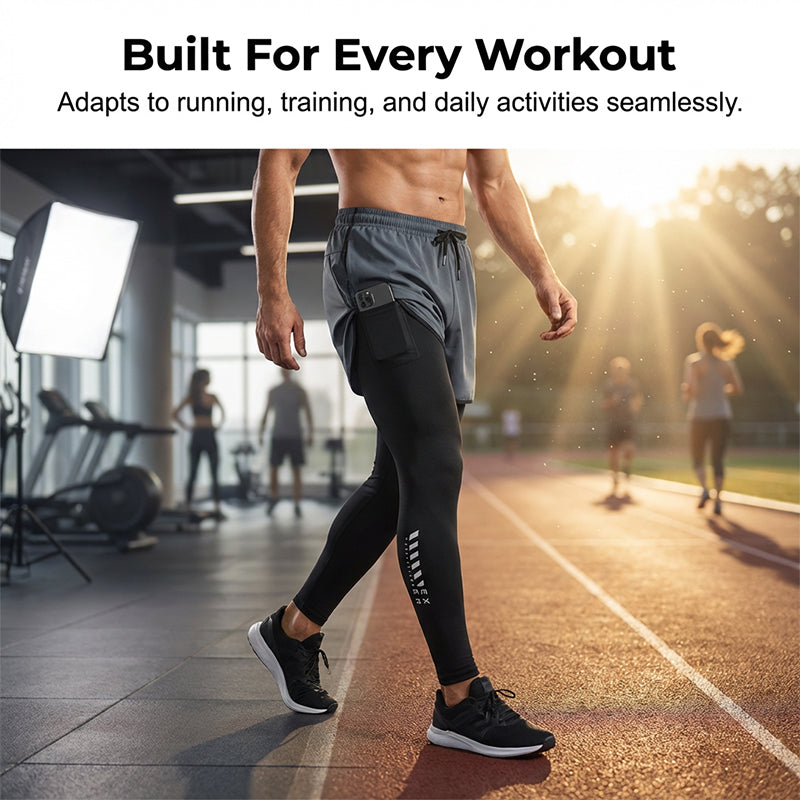 🏃‍♂️ LIMITED-TIME 50% RABATT! ✨ Herren 2-in-1 Laufhosen – Kompression, Atmungsaktiv ✨