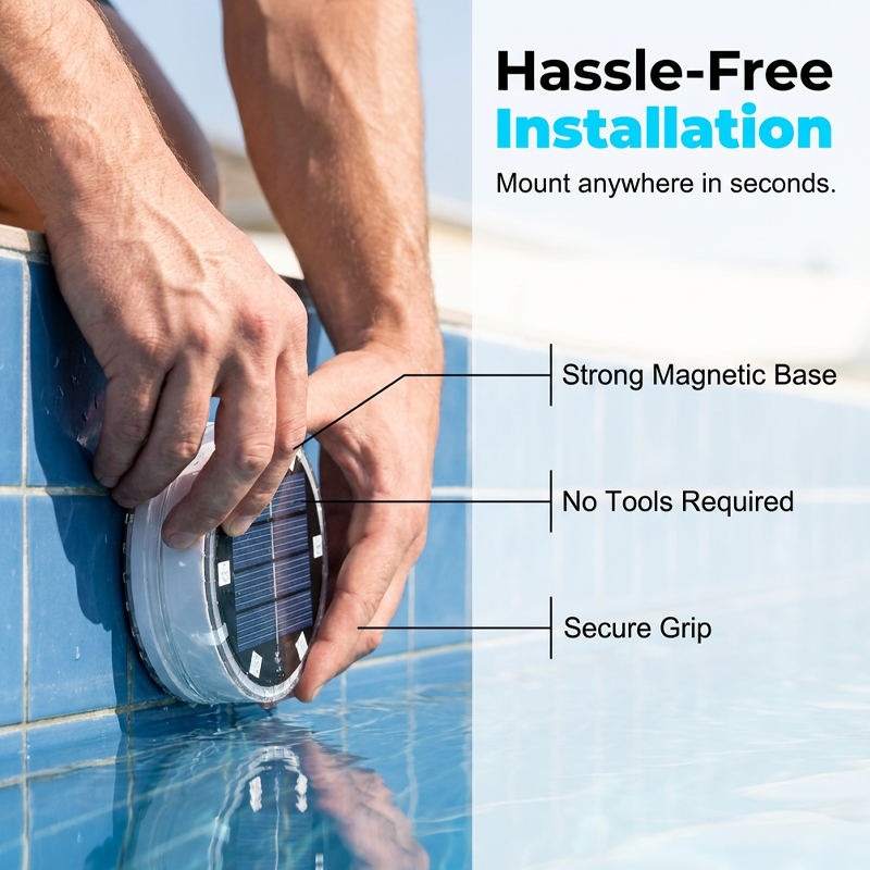 Wasserdichte Solar-RGB-LED-Leuchten für Pool und Garten