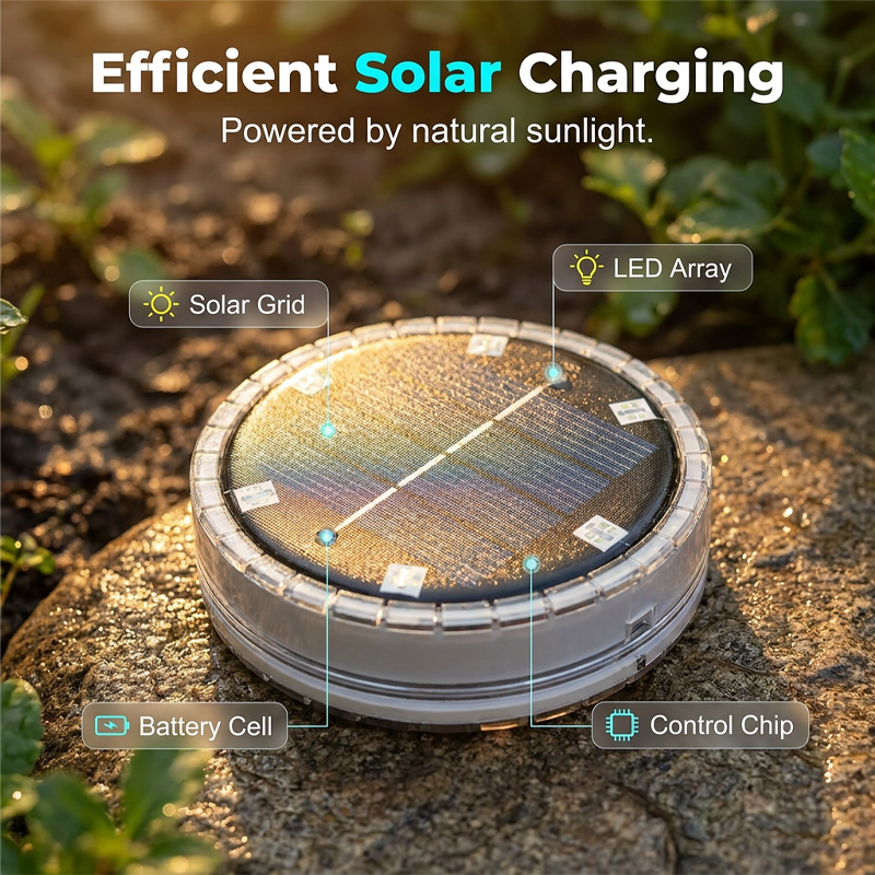 Wasserdichte Solar-RGB-LED-Leuchten für Pool und Garten