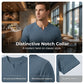 ✨Sommer-Sonderangebot 50% RABATT!👕Slim-Fit-Kurzarmhemd mit V-Ausschnitt für Herren