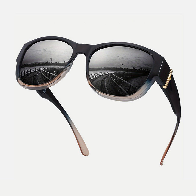 ⏰ Nur noch heute 50% Rabatt! 🕶️ Damen übergroße polarisierte Überbrillen Sonnenbrille | Modischer großer Rahmen, passt über jede Korrekturbrille für Autofahren, Urlaub & Stadtspaziergänge ✨