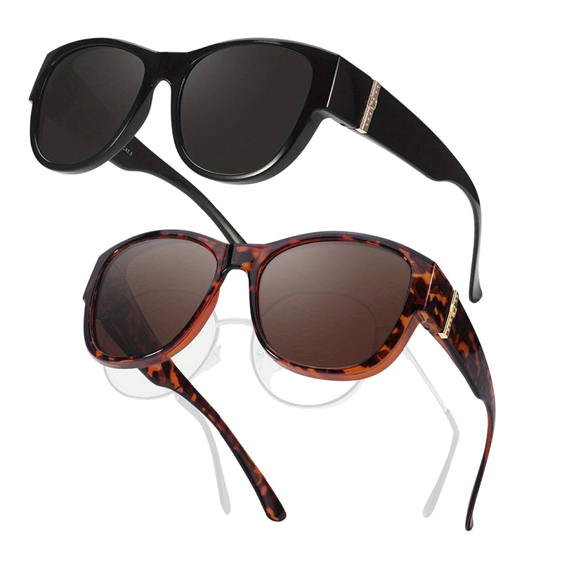 ⏰ Nur noch heute 50% Rabatt! 🕶️ Damen übergroße polarisierte Überbrillen Sonnenbrille | Modischer großer Rahmen, passt über jede Korrekturbrille für Autofahren, Urlaub & Stadtspaziergänge ✨