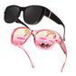 ⏰ Nur noch heute 50% Rabatt! 🕶️ Damen übergroße polarisierte Überbrillen Sonnenbrille | Modischer großer Rahmen, passt über jede Korrekturbrille für Autofahren, Urlaub & Stadtspaziergänge ✨