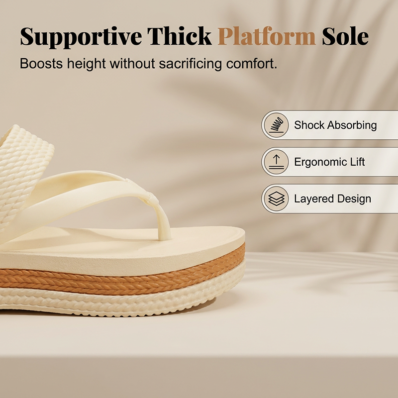 👡 50% RABATT! ☀️ Damen-Plateau-Zehenstegsandalen mit gewebten Riemen – Bequem, luftig & perfekt für Strand, Alltag & Reisen – Leichter Laufkomfort den ganzen Sommer lang 🌿
