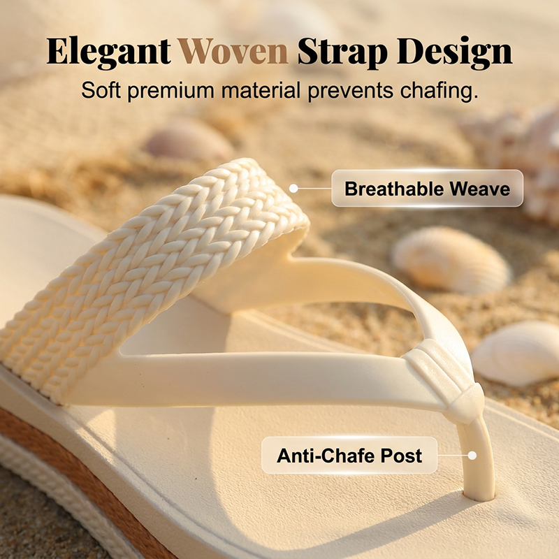 👡 50% RABATT! ☀️ Damen-Plateau-Zehenstegsandalen mit gewebten Riemen – Bequem, luftig & perfekt für Strand, Alltag & Reisen – Leichter Laufkomfort den ganzen Sommer lang 🌿