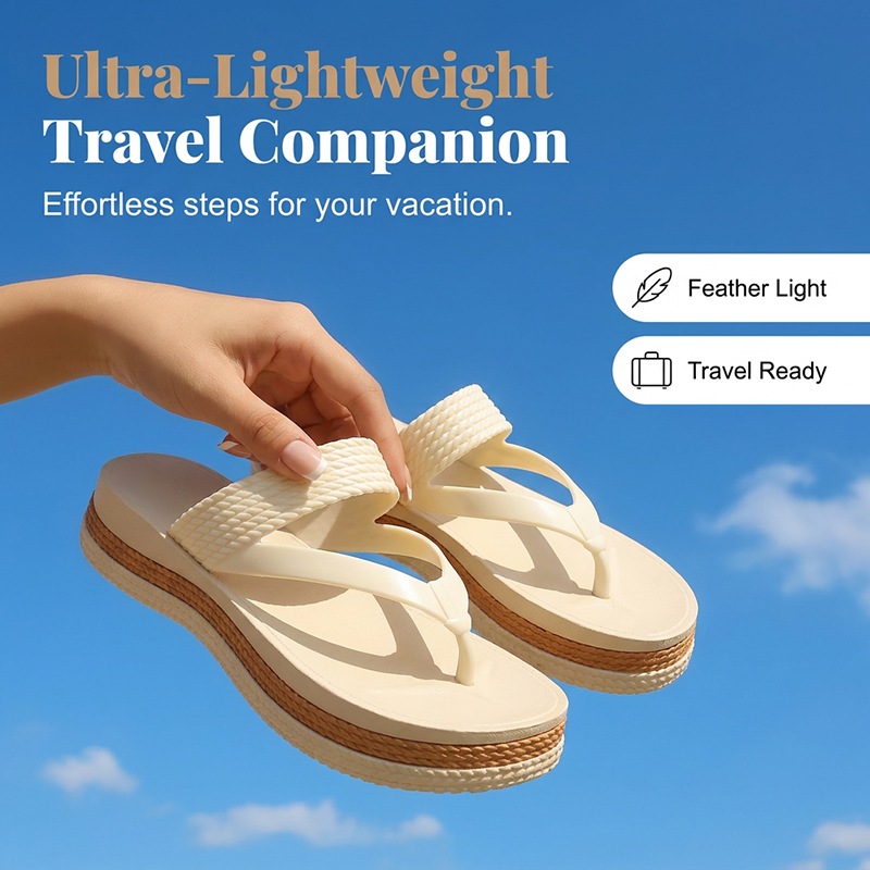 👡 50% RABATT! ☀️ Damen-Plateau-Zehenstegsandalen mit gewebten Riemen – Bequem, luftig & perfekt für Strand, Alltag & Reisen – Leichter Laufkomfort den ganzen Sommer lang 🌿