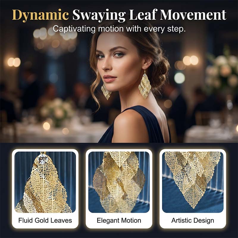 🔥🍃 50% RABATT! Elegante fallende hohle Blatt-Ohrringe für Damen – verspielt, feminin, perfekt für Frühling & Sommer. 🌸💎