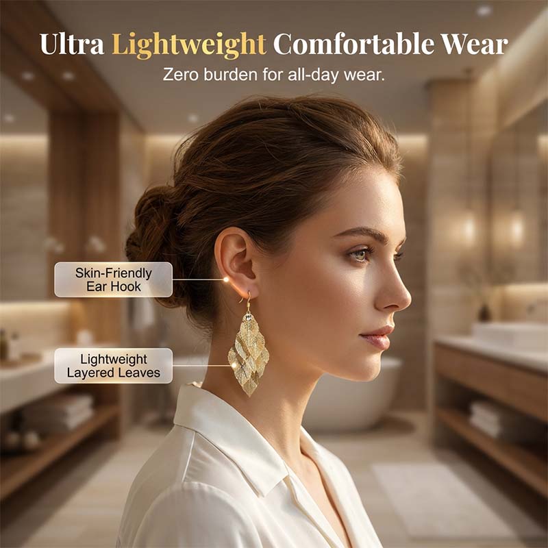 🔥🍃 50% RABATT! Elegante fallende hohle Blatt-Ohrringe für Damen – verspielt, feminin, perfekt für Frühling & Sommer. 🌸💎